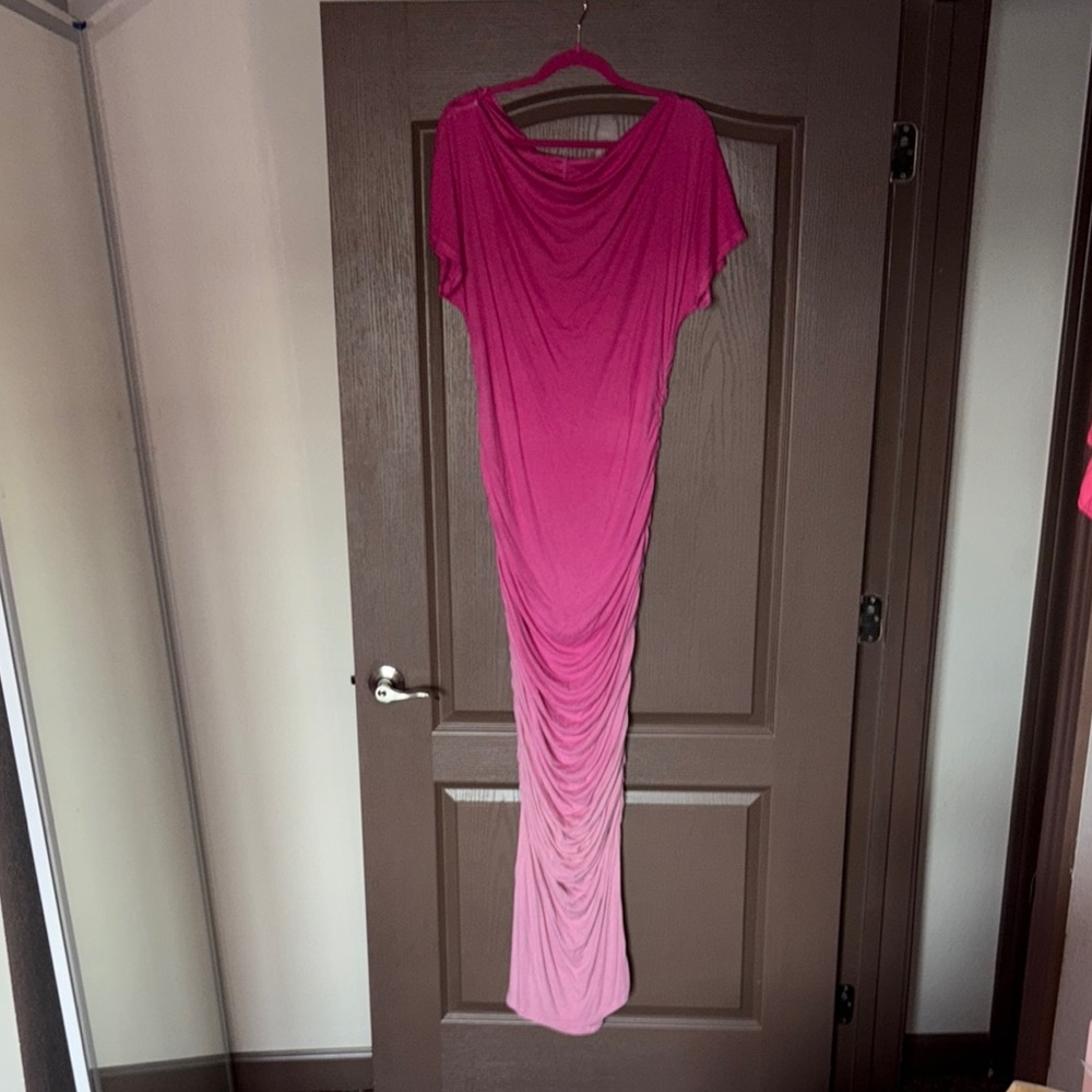 Pink Ombre Maxi Dress